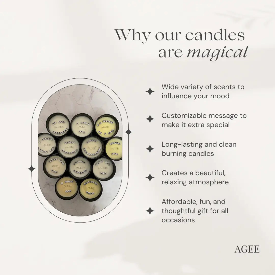 Hidden Message Candles - Scented Soy Candles with custom Secret Message