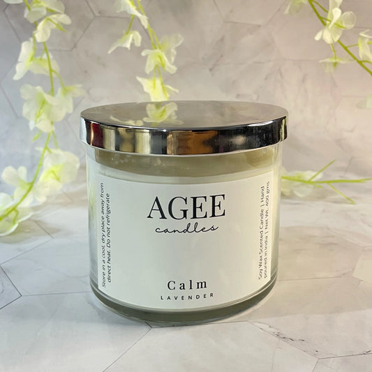 Calm 3-Wick Scented Candle - AGEE Candles