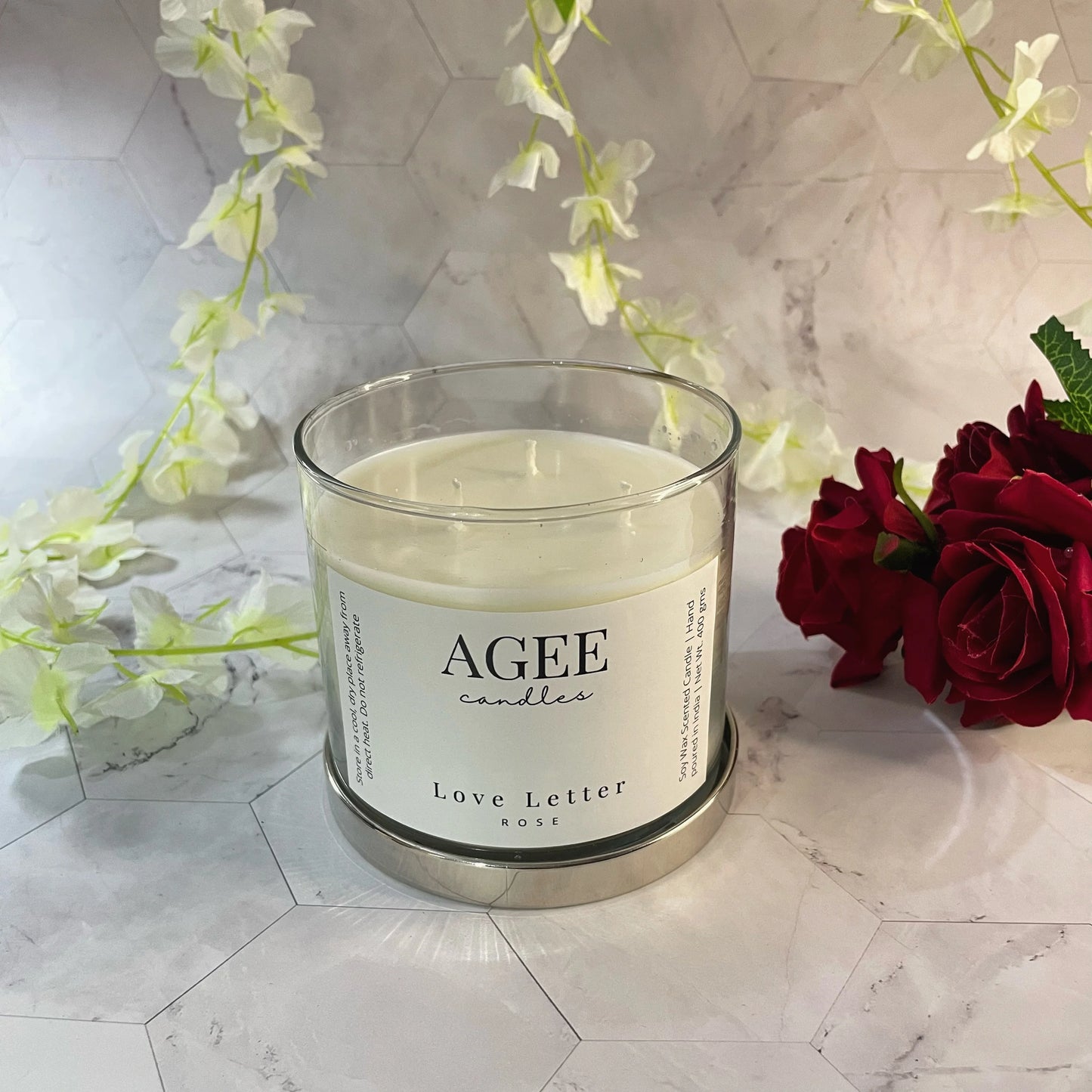 Love Letter 3-Wick Scented Candle - AGEE Candles