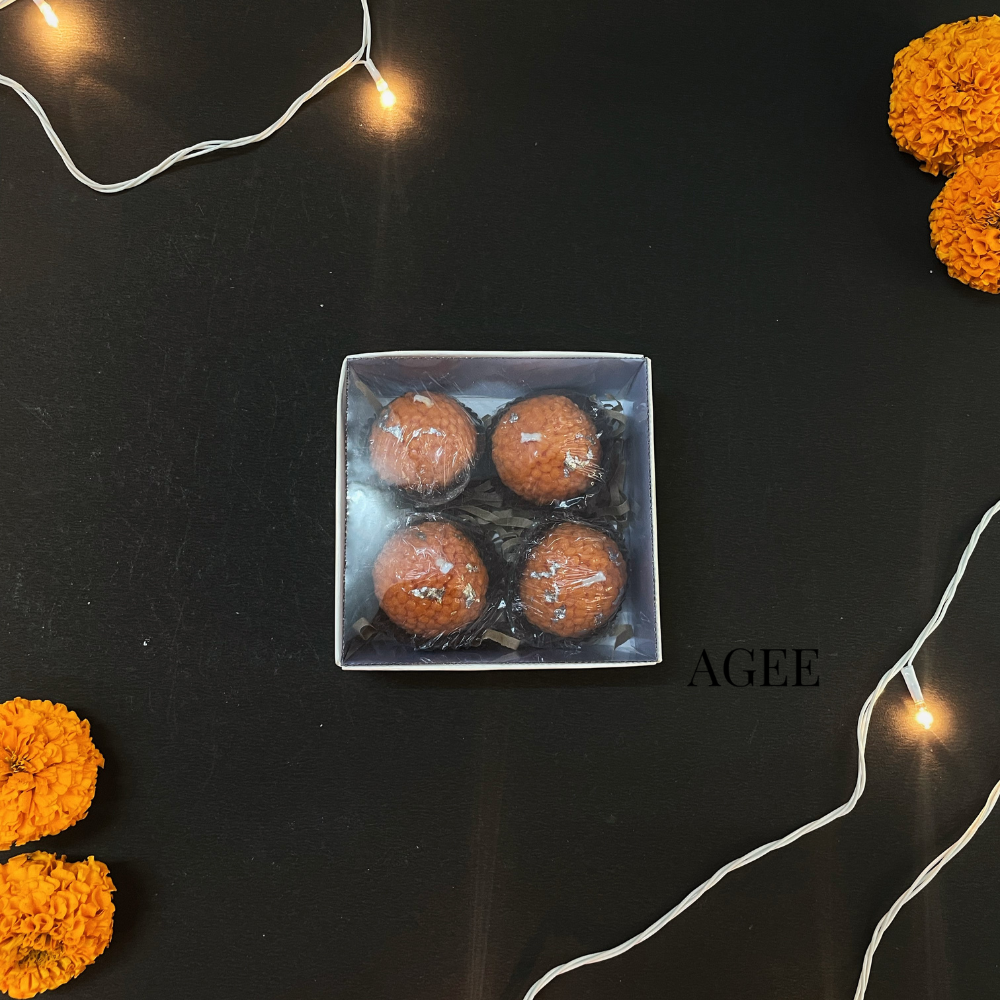 Laddu Candles - Scented (Pack of 4)