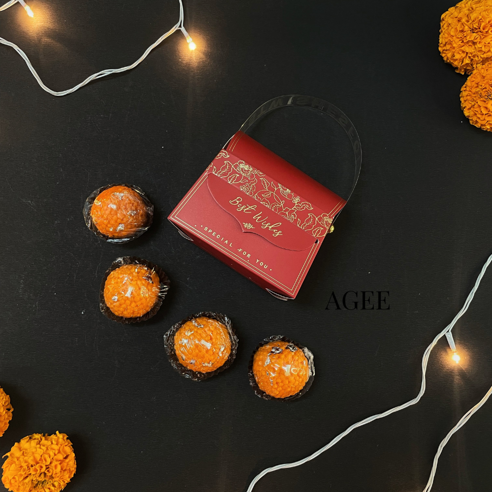 Laddu Candles - Scented (Pack of 4)