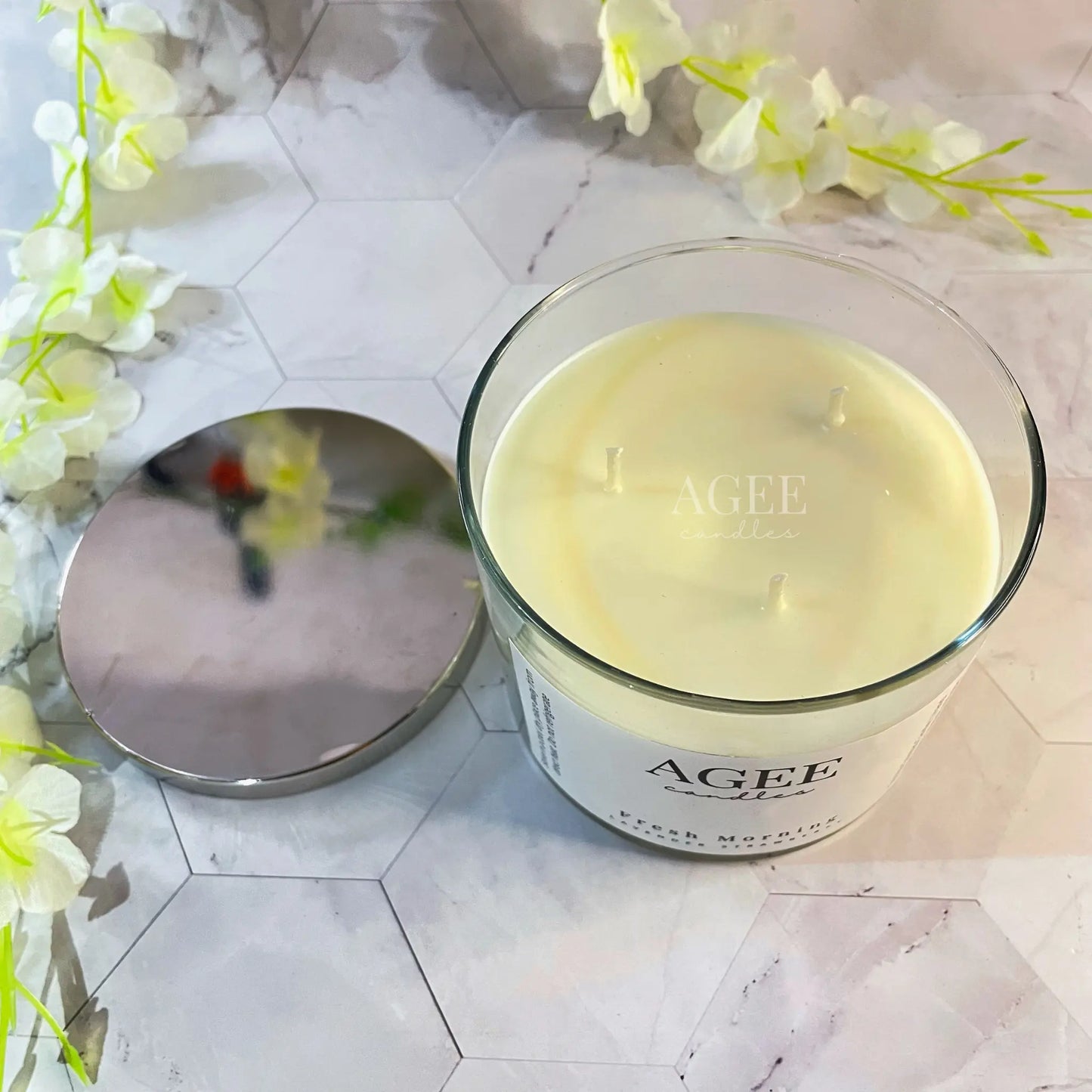 Fresh Morning 3-Wick Scented Candle - AGEE Candles