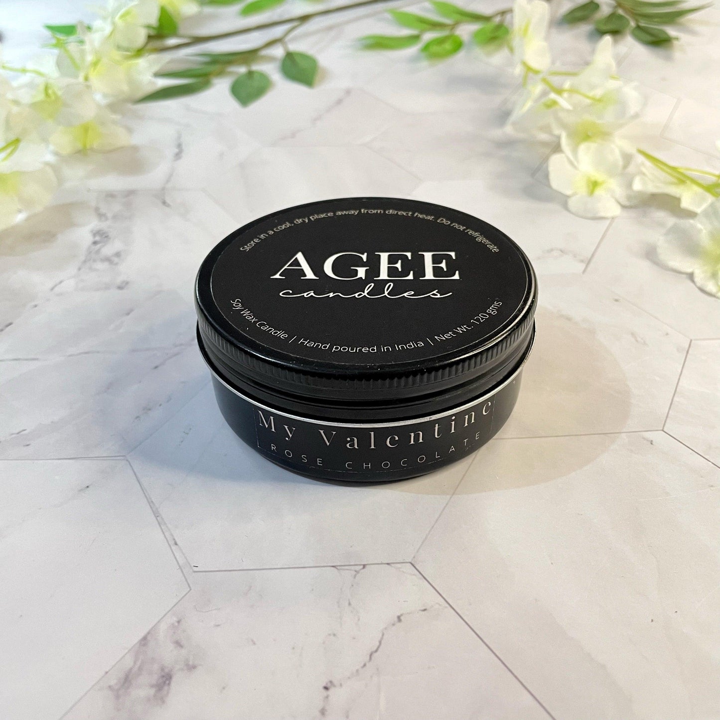 My Valentine - Rose Chocolate Scented Candle - AGEE Candles
