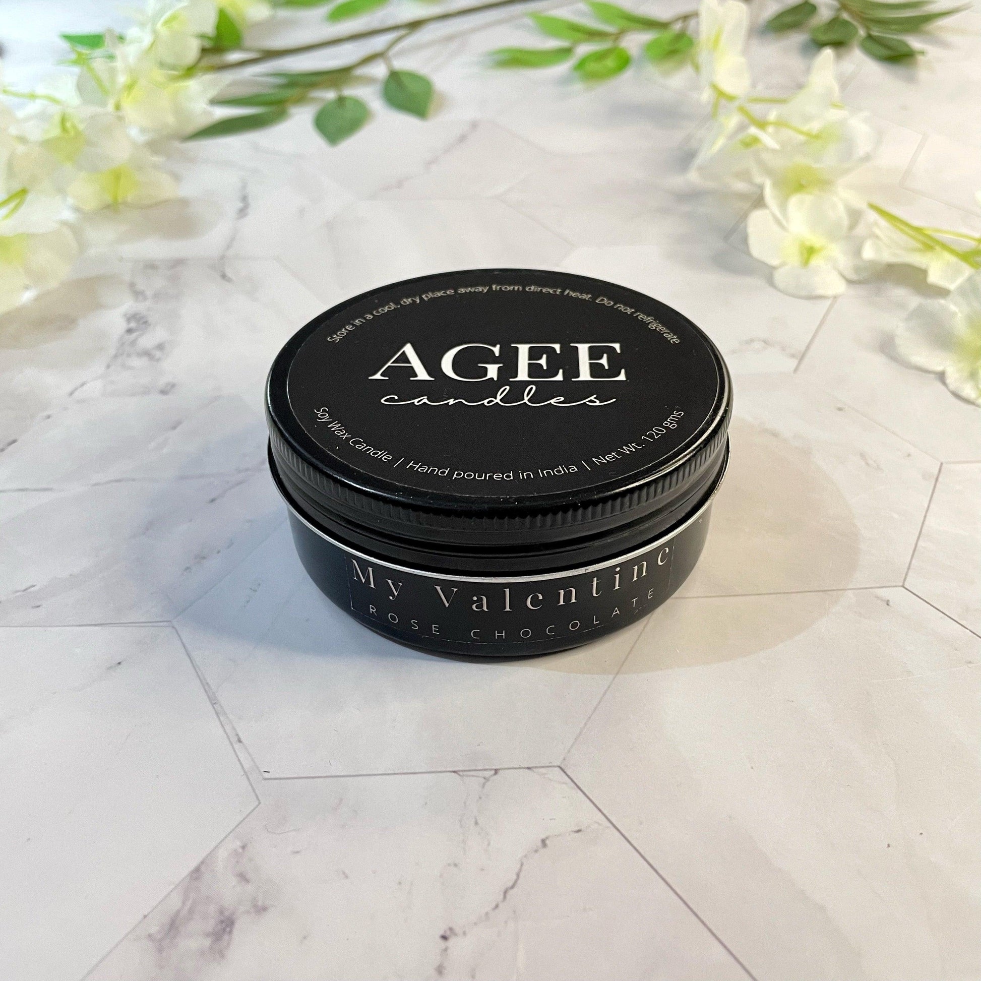 My Valentine - Rose Chocolate Scented Candle - AGEE Candles