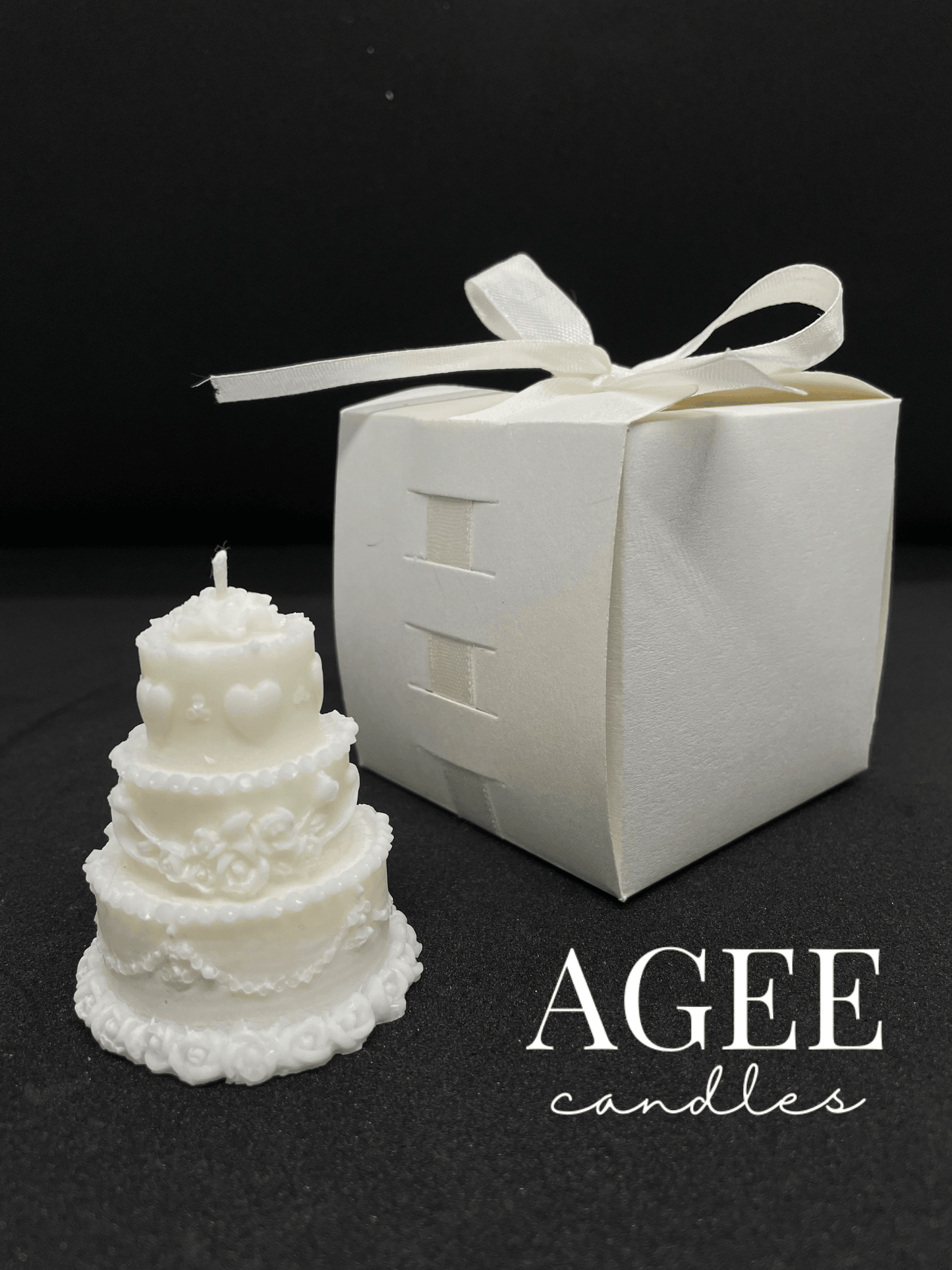 cake candle with gift box