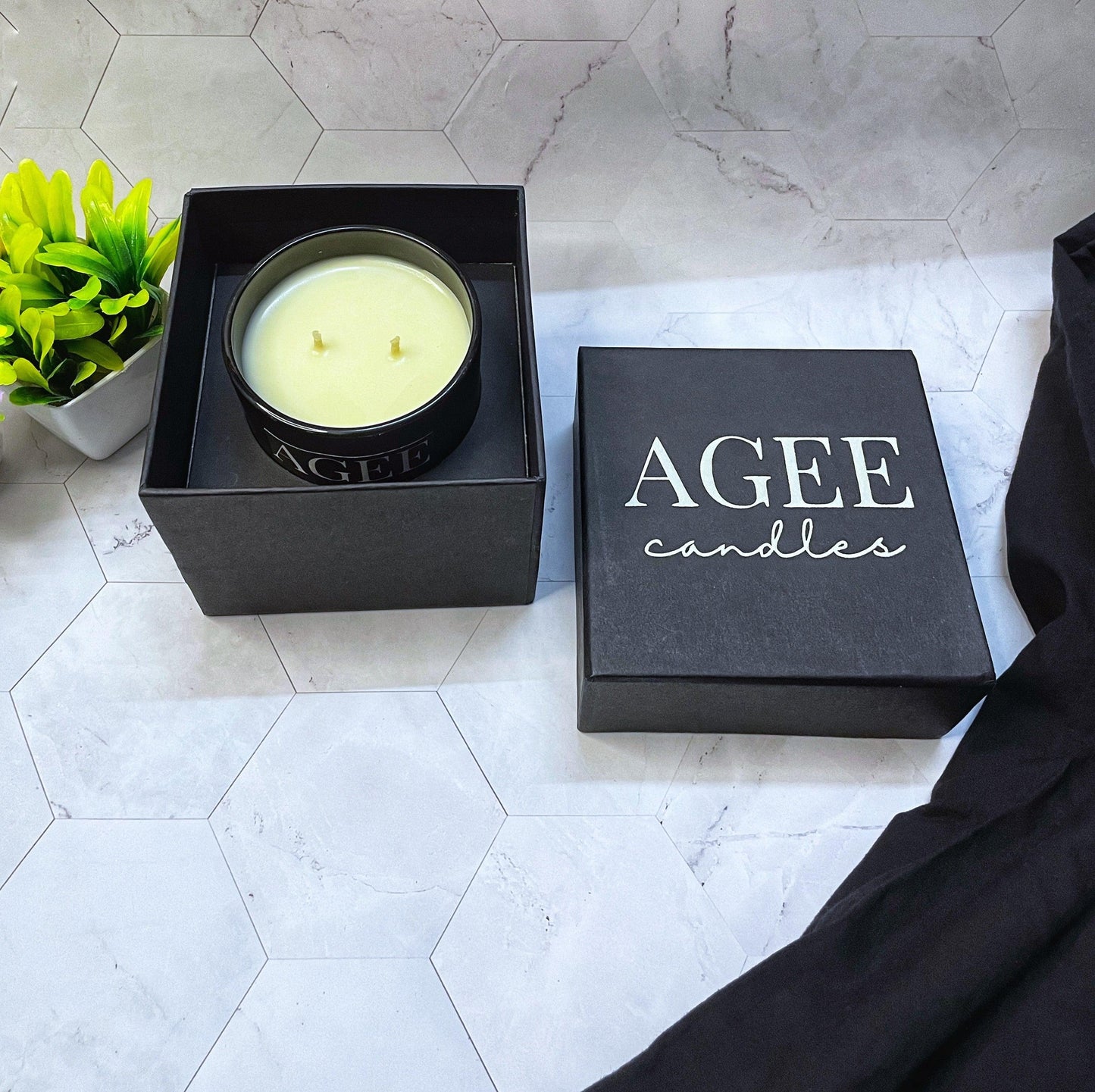 Jar scented candle premium box AGEE Candles