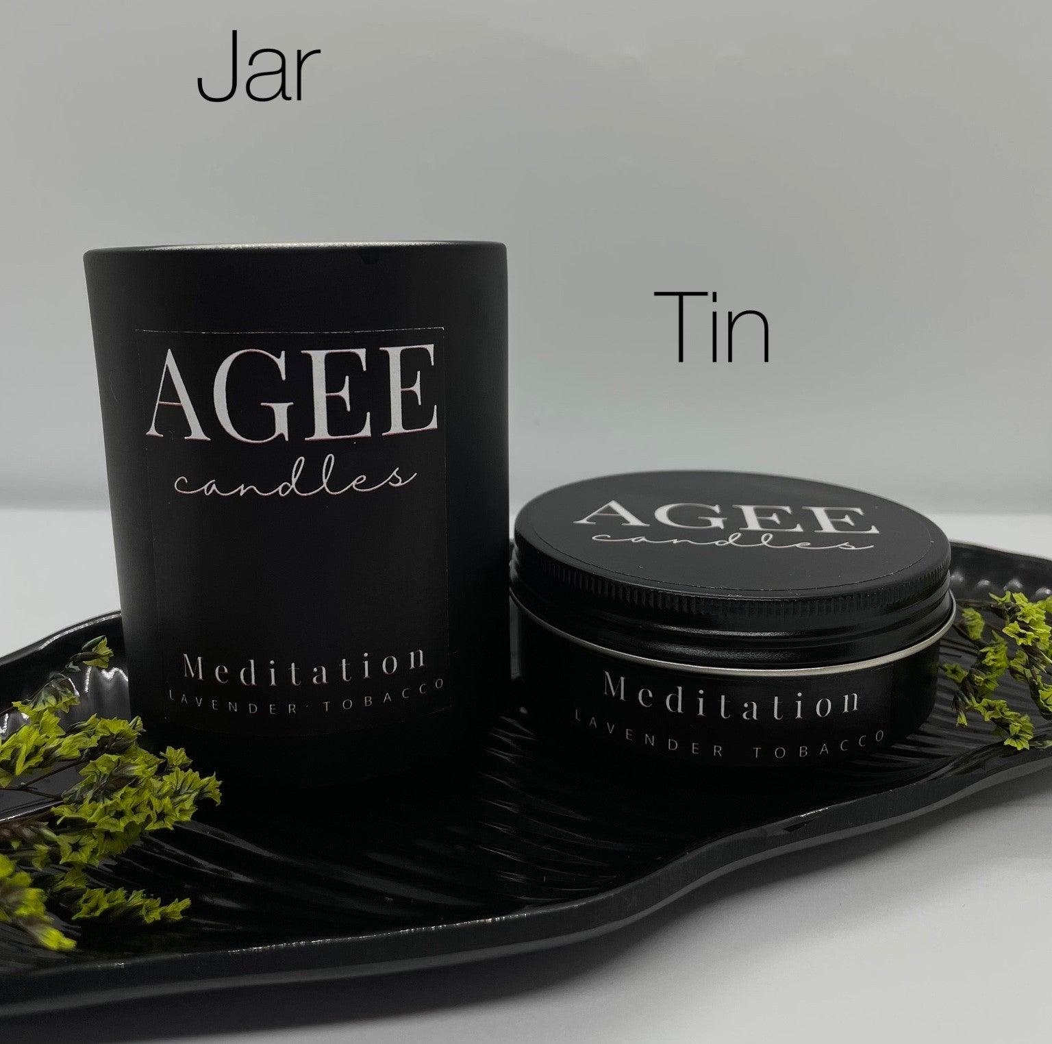 lavender tobacco scented candle